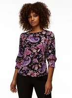 Paisley Print Top