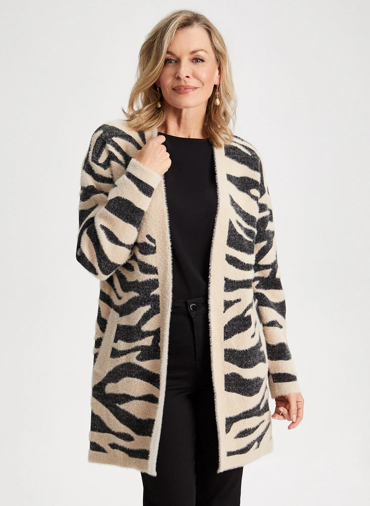 Zebra Print Cardigan