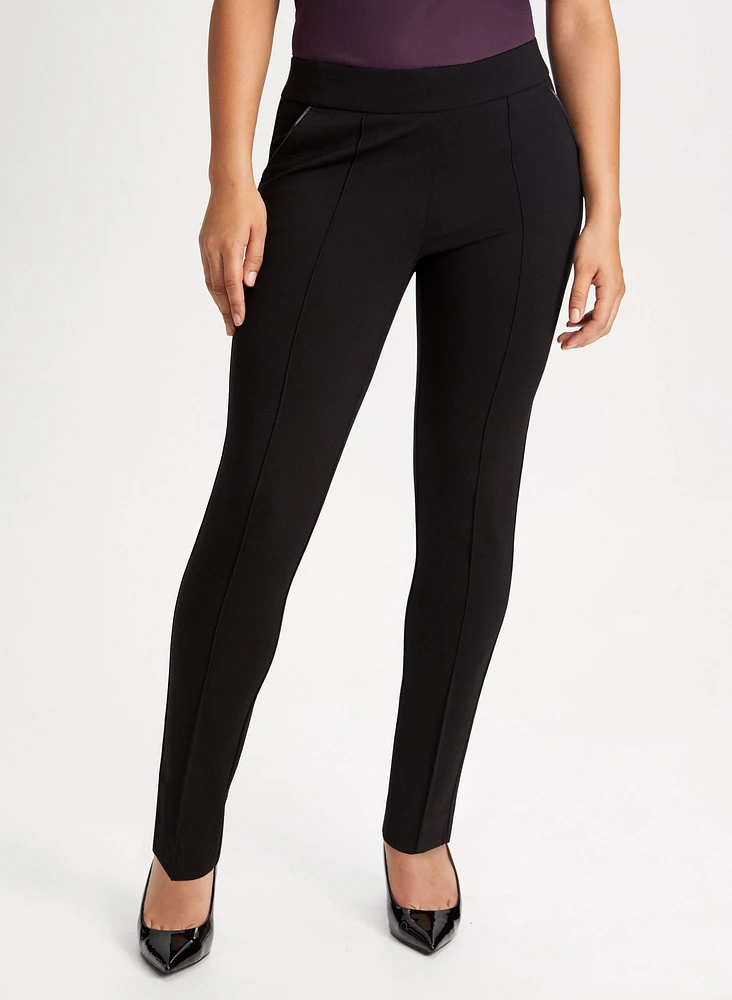 Pull-On Slim Leg Pants