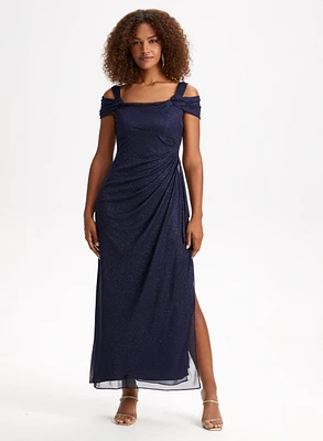 Drape Neck Dress