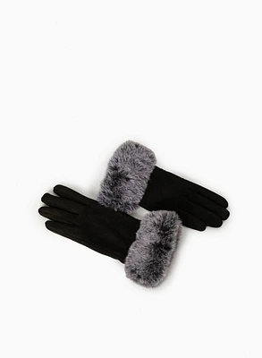 Faux Fur Cuff Gloves