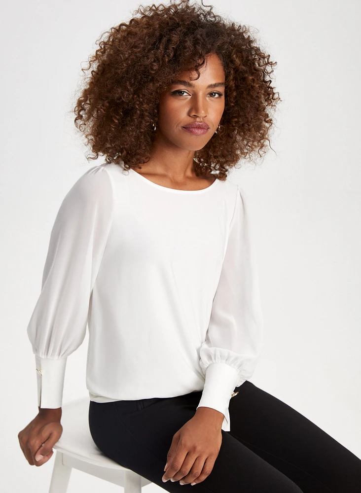 Chiffon Sleeve Top