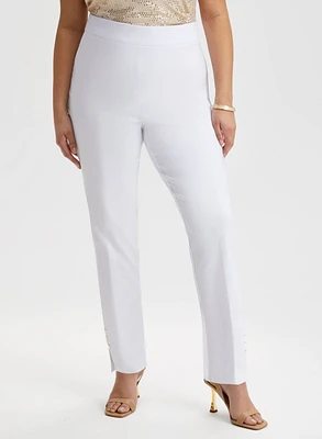 Slim Leg Pull-On Pants