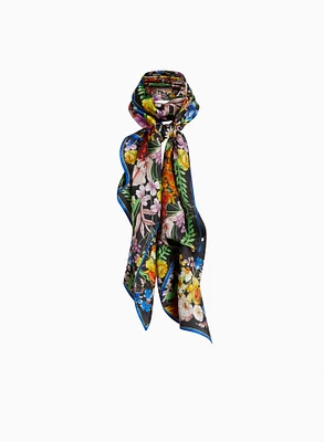 Floral Motif Oblong Scarf