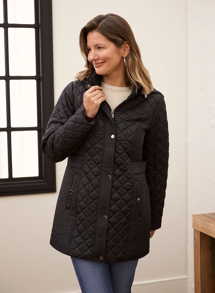 Quilted Vegan Down Coat