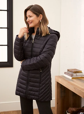 Packable Vegan Down Coat