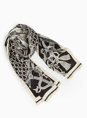 Printed Jacquard Scarf