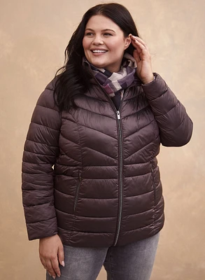 Packable Stretch Vegan Down Coat