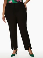 Slit Detail Slim Leg Pants