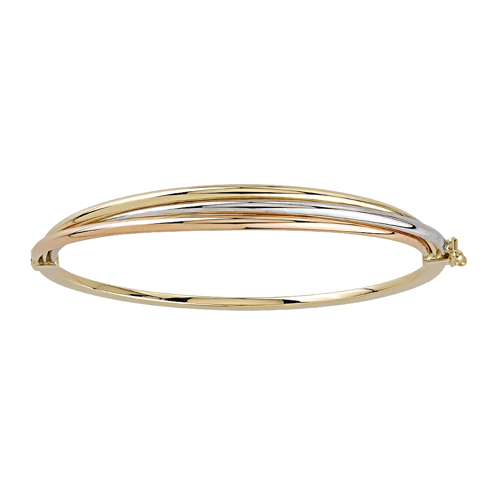 BRACELET EN OR 10K AVEC RHODIUM