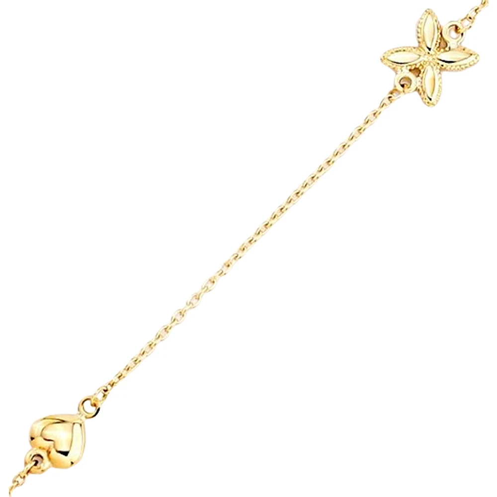 10K GOLD BRACELET - 6 "