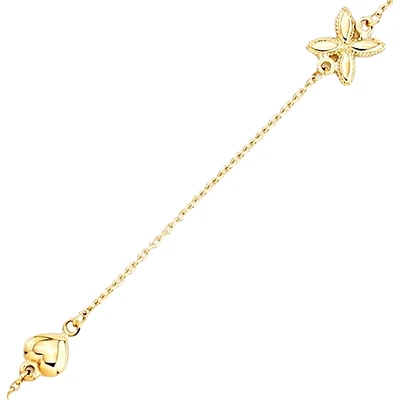 10K GOLD BRACELET - 6 "