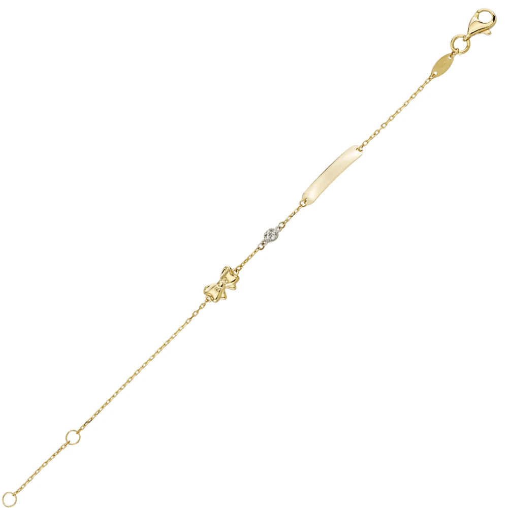 10K YELLOW GOLD BRACELET - 6.25''