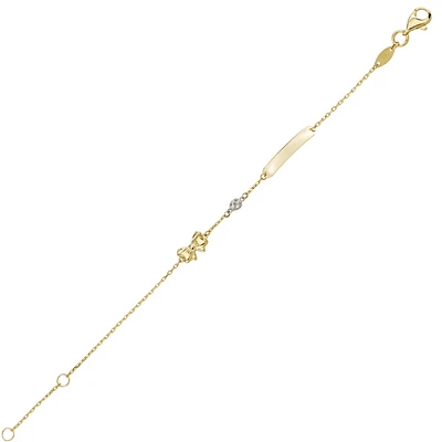 10K YELLOW GOLD BRACELET - 6.25''