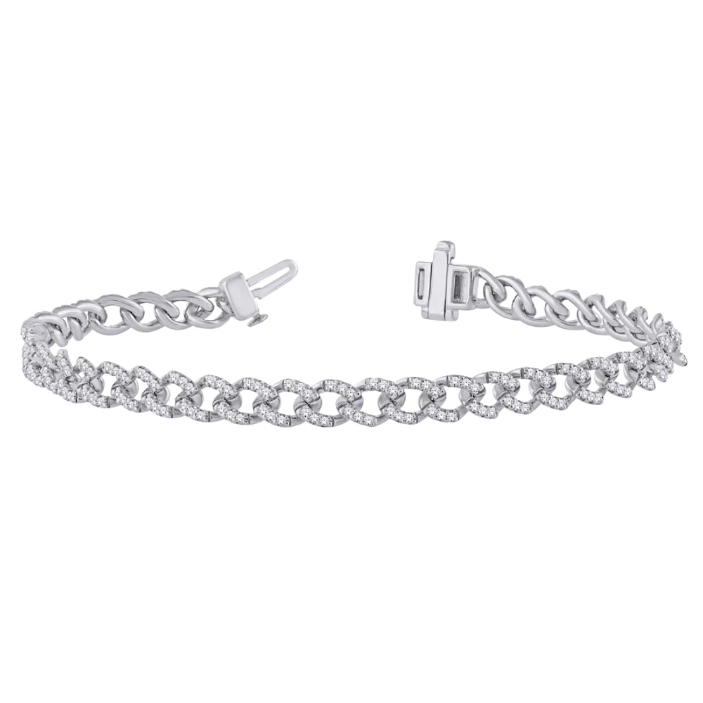 10K WHITE GOLD BRACELET