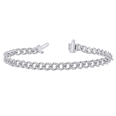 10K WHITE GOLD BRACELET