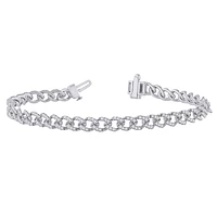 10K WHITE GOLD BRACELET