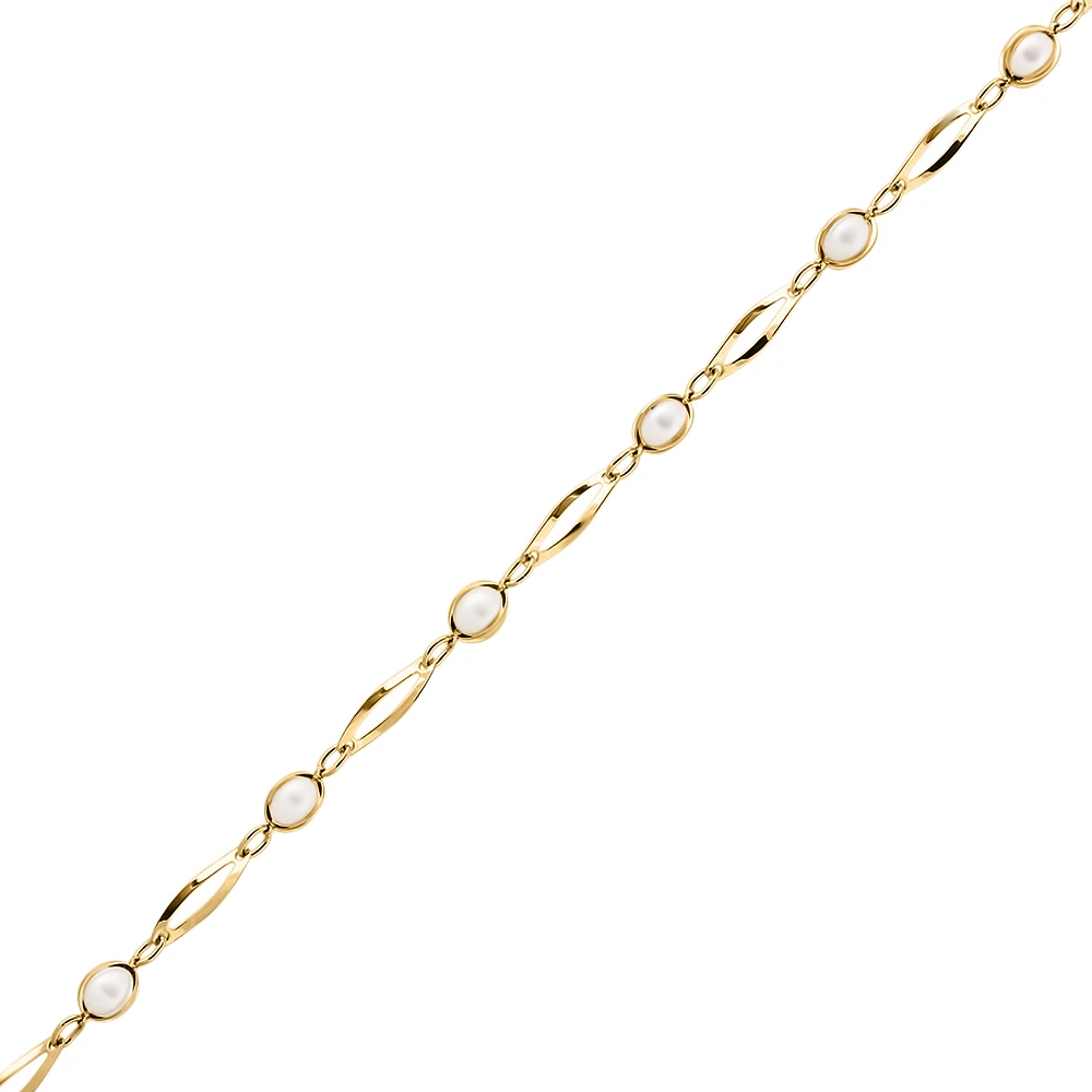 10K YELLOW GOLD BRACELET - 7.50''