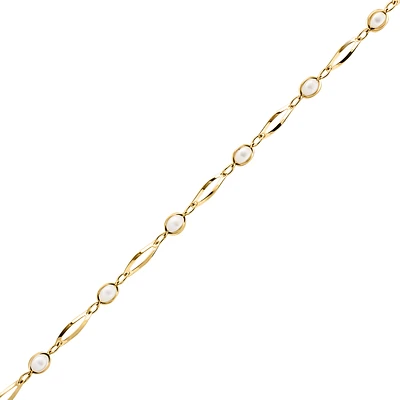 10K YELLOW GOLD BRACELET - 7.50''