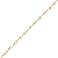 10K YELLOW GOLD BRACELET - 7.50''