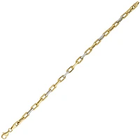 BRACELET OR 2 TONS 10K - 7.25''