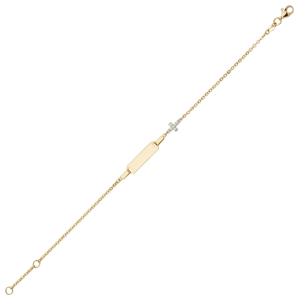 10K YELLOW GOLD BRACELET - 7.25 "