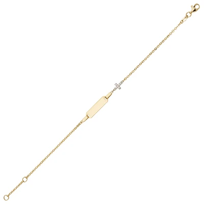 10K YELLOW GOLD BRACELET - 7.25 "