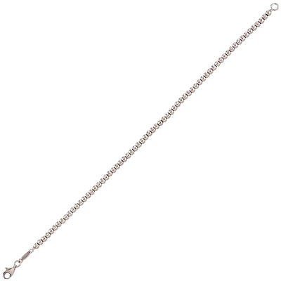 10K WHITE GOLD BRACELET - 7.25''