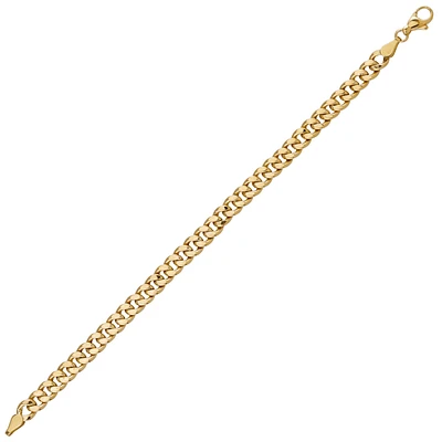 10K GOLD BRACELET - 7.25''X6.8MM