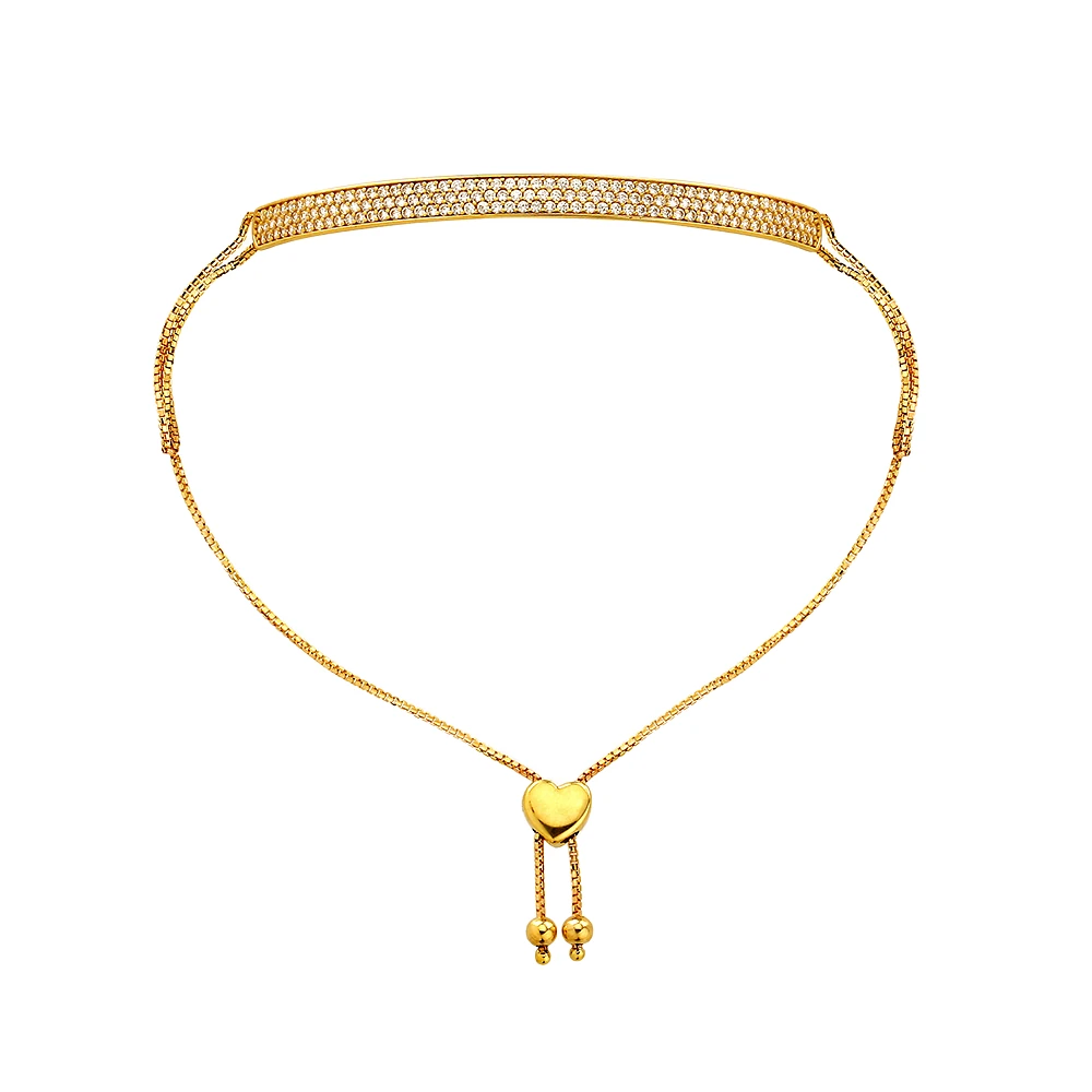 BRACELET EN OR 10K AVEC ZIRCONS