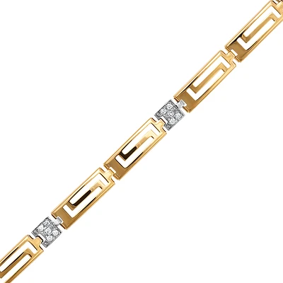 10k 2-tone gold bracelet