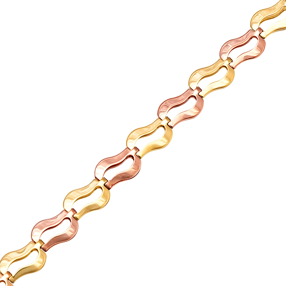 2 TONE 10K GOLD BRACELET