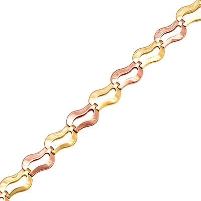 2 TONE 10K GOLD BRACELET