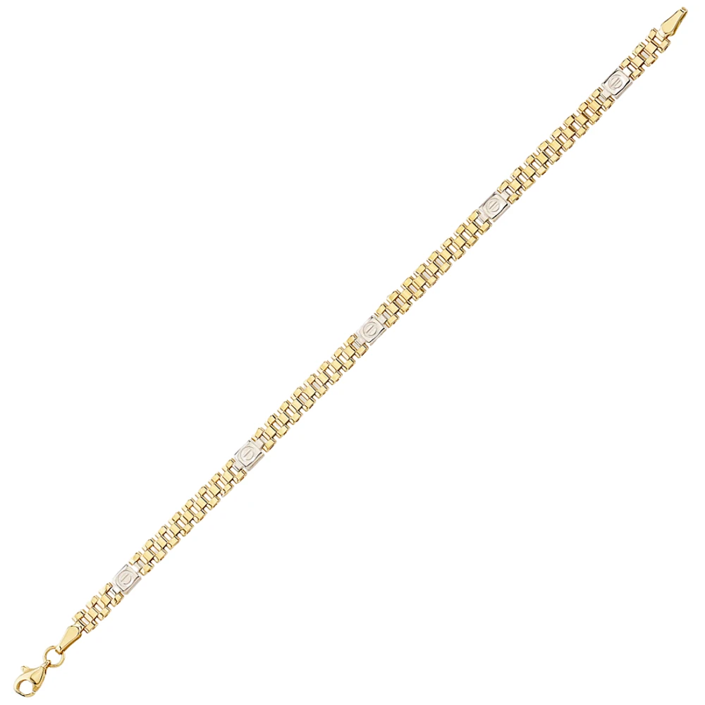 10K 2 TONE GOLD BRACELET