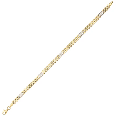 10K 2 TONE GOLD BRACELET