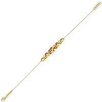 10K YELLOW GOLD BRACELET - 7.25''