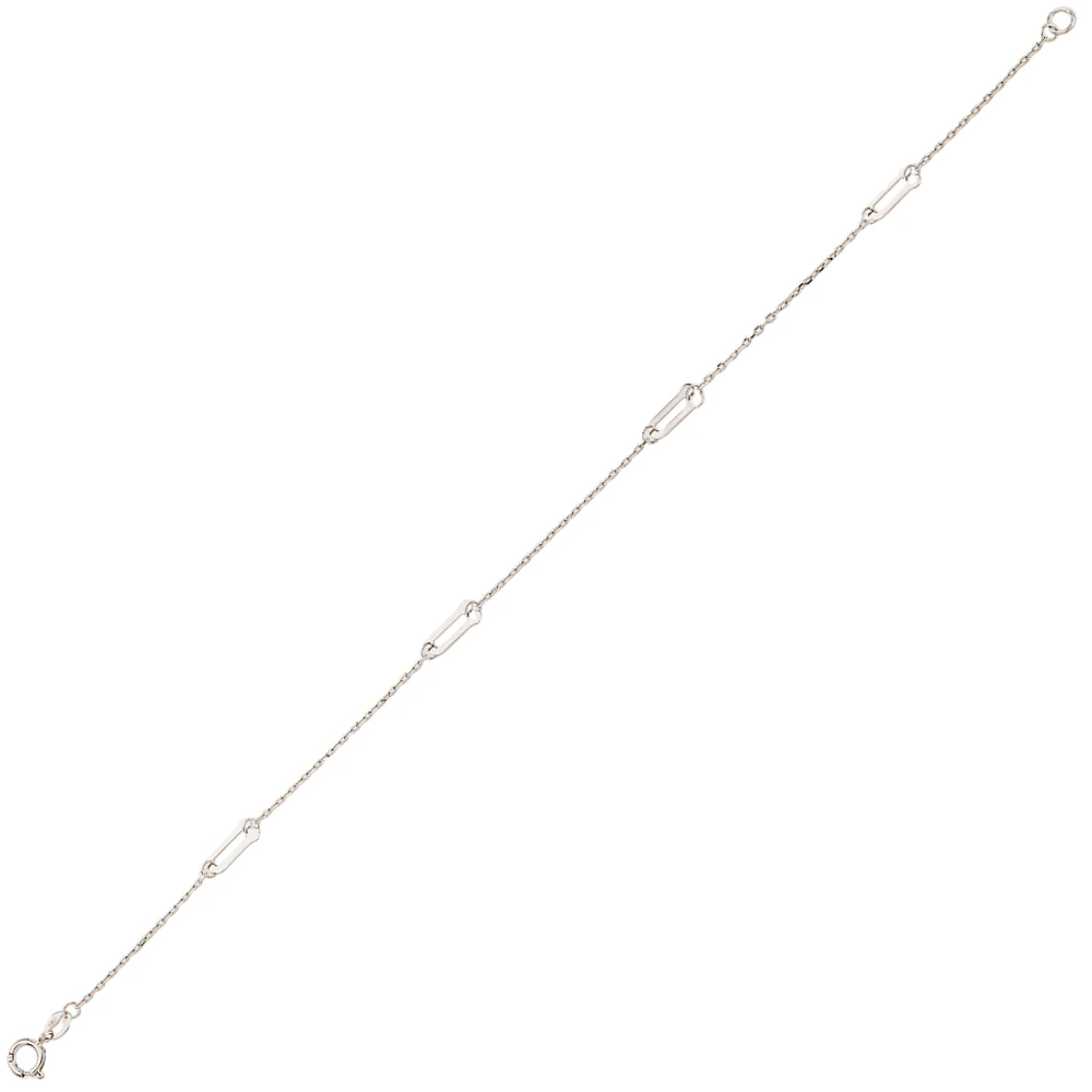 10K WHITE GOLD BRACELET - 7.25''