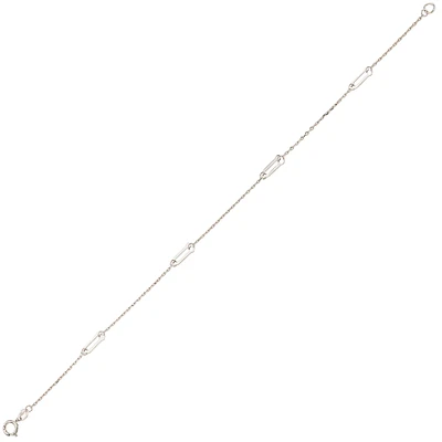 10K WHITE GOLD BRACELET - 7.25''