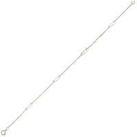 10K WHITE GOLD BRACELET - 7.25''