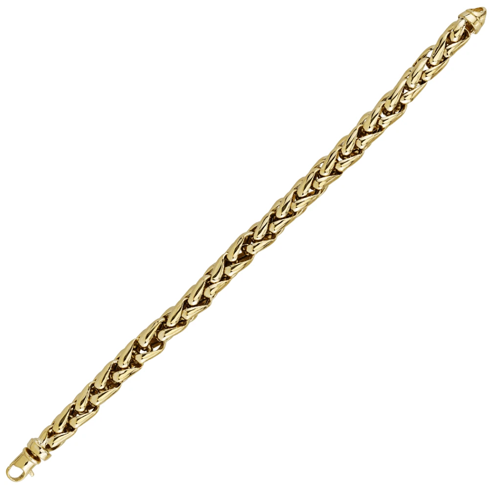 YELLOW GOLD BRACELET - 7.25''X5MM