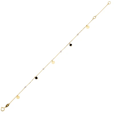 10K 2-TONE GOLD BRACELET