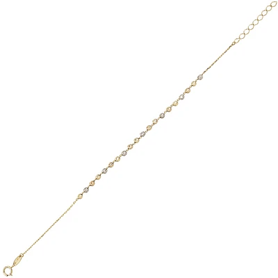 10K 3 TONE GOLD BRACELET