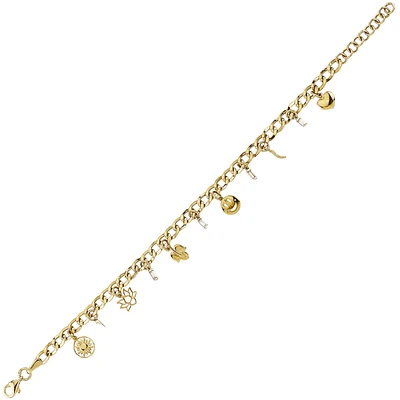 10K 2 TONE GOLD BRACELET