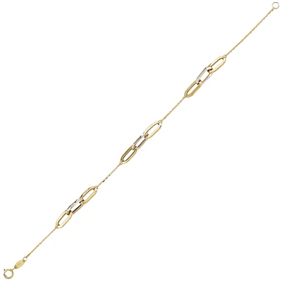BRACELET OR 2 TONS 10K