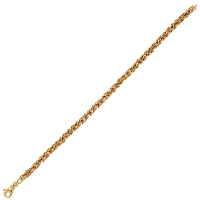 10K YELLOW GOLD BRACELET - 7.25''
