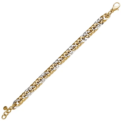 10K 2 TONE GOLD BRACELET
