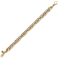 10K 2 TONE GOLD BRACELET
