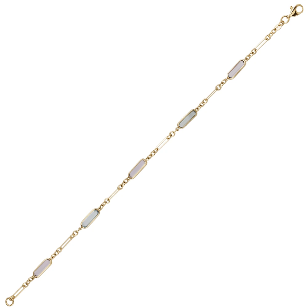 10K YELLOW GOLD BRACELET - 7.5''