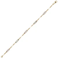 10K YELLOW GOLD BRACELET - 7.5''