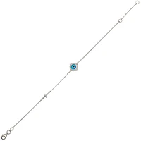 10K WHITE GOLD BRACELET - 7.5''